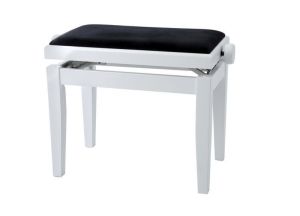 GEWA стол за пиано бял мат 130020