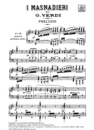 Verdi - I Masnadieri клавир