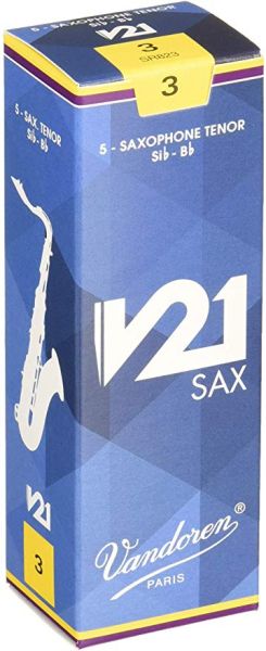 Vandoren V21 reeds for Tenor saxophone size 3 - box