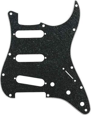 Fender® Strat® PG SSS black sparkle 4ply