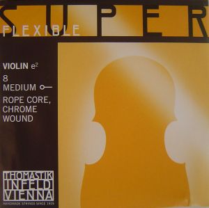 Томастик Суперфлексибъл струна за цигулка ми ( E ) Rope core/Chrome wound