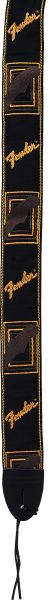 Fender guitar strap 5cm black / yellow / brown