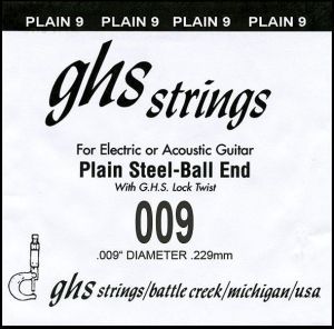 GHS Е1 string for elecetric or acoustic guitar -009