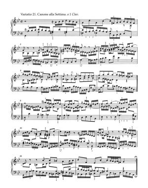 Бах - Голдберг вариации BWV 988 с пръстовка
