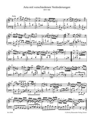 Bach - Goldberg Variations BWV 988 with fingering
