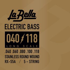 La Bella струни за 5 стр. бас китара stainless steel RX-S5A 040/118