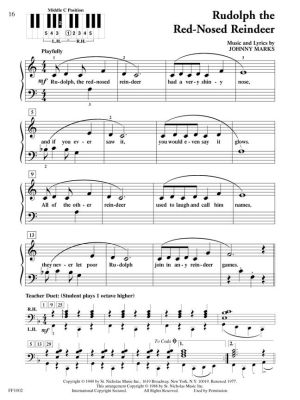 Коледни песни ниво 1 за пиано