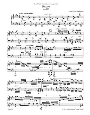 Beethoven -  Sonata  op.109 in E  major for piano