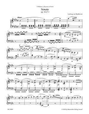 Two Sonatas for Pianoforte in E major, G major op. 14