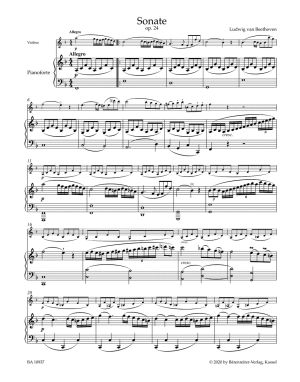 Бетховен Сонатa оп.24 за цигулка и пиано " Пролетна"