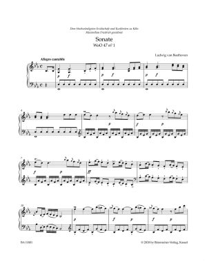 Бетховен - Три сонати  оп. 47,  ми бемол мажор , ре мажор, фа минор