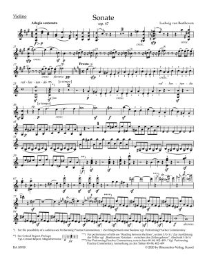 Бетховен Сонатa оп.47  за цигулка и пиано "Kreutzer "