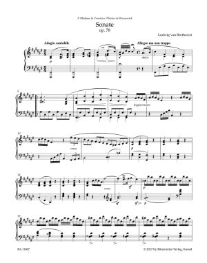 Бетховен - Сонатa  оп.78