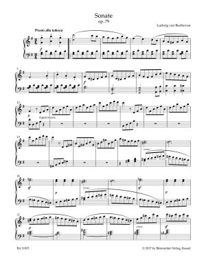 Бетховен - Сонатa  оп.79