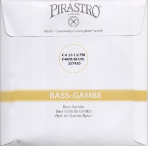 Pirastro  единична струна C4  25 1/2  за бас - гамба 
