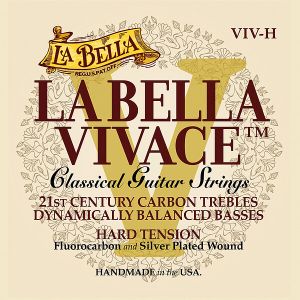La Bella Vivace Fluorocarbon - карбонови струни за класическа китара - high tension