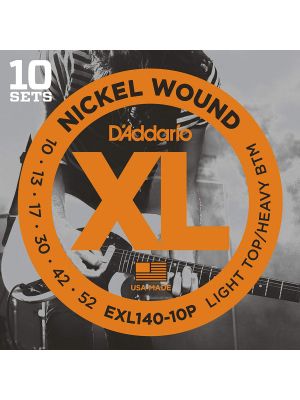 Daddario EXL140-10P струни за електрическа китара 010 - 052 пакет от 10 комплекта