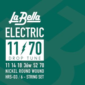 La Bella HRS-D3 Drop Tune for electric guitar strings Nickle plated 011/070