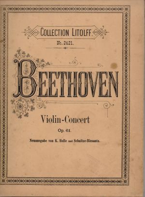 Бетховен -  Концерт за цигулка ре мажор оп.61 ( втора употреба )
