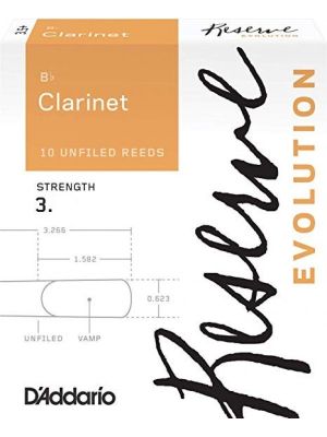 Rico Reserve Evolution Clarinet reeds size 3.0 strength - box