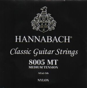 Hannabach 8005 MT Silver-Plated medium tension A 5th string for classical guitar
