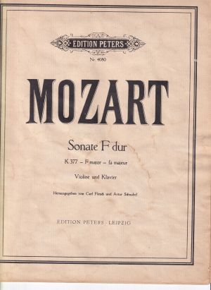 Моцарт - Соната  за цигулка  фа  мажор, KV377 втора употреба