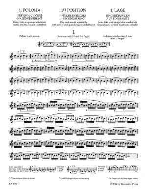 Sevcik  op.1 book 1 School of violin technique 