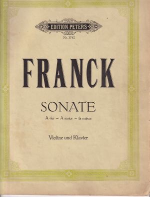 Franck - Sonata in A for violin and piano ( second hand )