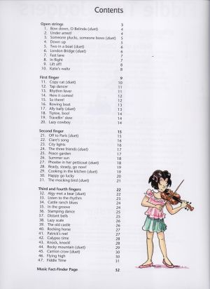 Начална школа  за цигулка тетрадка 1
