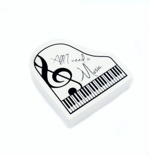 ERASER PIANO SHAPE ''ALL I NEED IS MUSIC'
