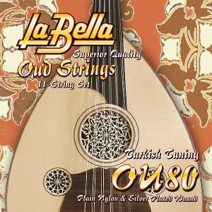 La Bella Turkish tuning  струни за уд, nylon silver plated