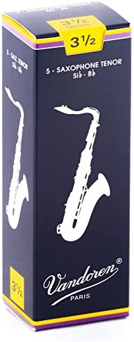 Vandoren reeds for Tenor saxophone size 3  1/2- box