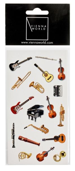 Стикери музикални инструменти ( 2 листа )