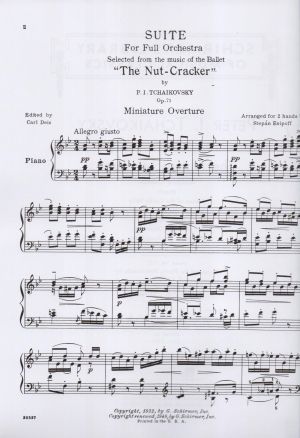 Tchaikovsky - Nutcraker Suite op. 71a for piano