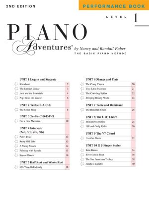 Началнa школa  за пиано  1 ниво - Performance book