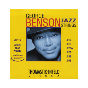 Thomastik-Infeld GB112 George Benson Flatwound Jazz Guitar Strings - .012-.053 Medium-Light