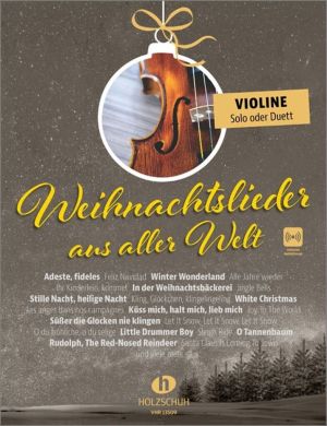 Коледни песни от цял свят за соло цигулка или дует