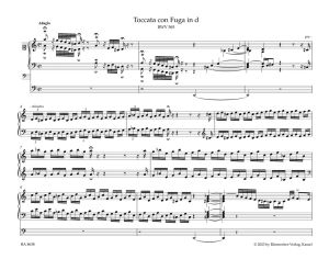 Bach, Johann Sebastian Toccata con Fuga for Organ D minor BWV 565