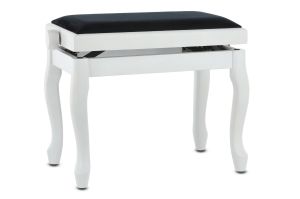 GEWA Piano bench Deluxe  Classic  130340 white  matt