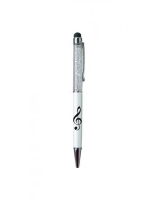 Stylus Pen G-Clef Pearl White/Crystal