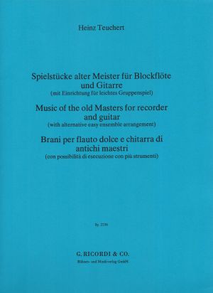 Пиеси от стари майстори за блокфлейта и китара или две китари