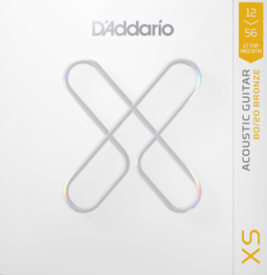 DADDARIO XSABR1256, 12-56 Light Top/Medium Bottom, XS 80/20 Bronze Coated Acoustic Guitar Strings