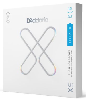 DADDARIO XSAPB1253 12-53 Light, XS Phosphor Bronze Coated Acoustic Guitar Strings 3Pack