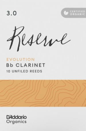 Organic Reserve Evolution Bb Clarinet Reeds size 3 - box