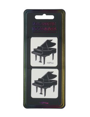 Magnetic bookmark grand piano 2er