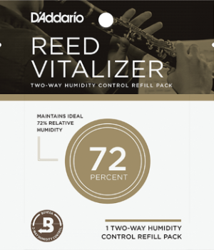 D'Addario Reed Vitalizer Humidity Control - Single Refill Pack, 72% Humidity