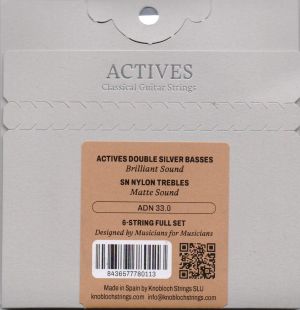 струни за класическа китара Knobloch Actives Double Silver Special Nylon ADN33.0 Low Tension