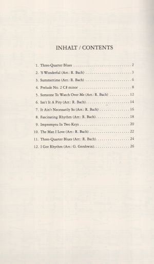 George Gershwin  Jazz Classics for Piano Solo, Volume 1