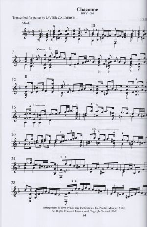 Bach Transcriptions For Classic Guitar 