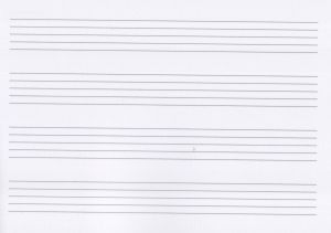 Music Manuscript Book:  32 Pages Stitched